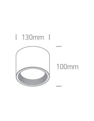 One Light Lampa sufitowa nowoczesny styl Tasos 12115L/B/W - produkt 2