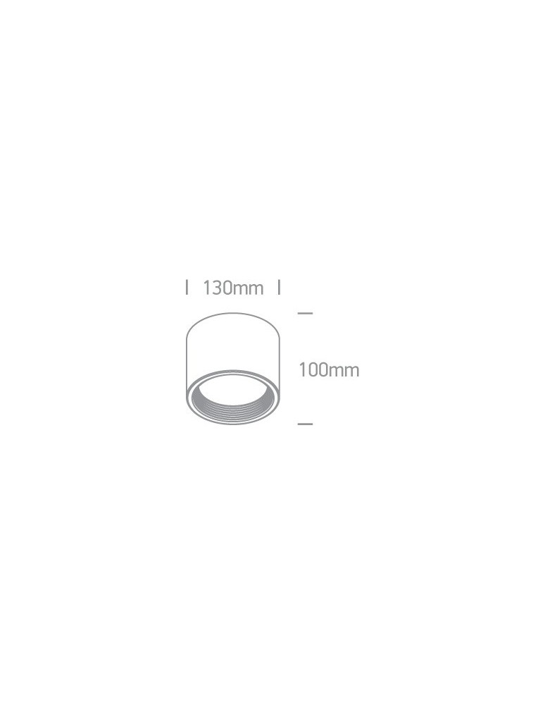 Oprawy sufitowe LEDowe - One Light Lampa sufitowa nowoczesny styl Tasos 12115L/B/W - product kolory-swiatla.pl 2
