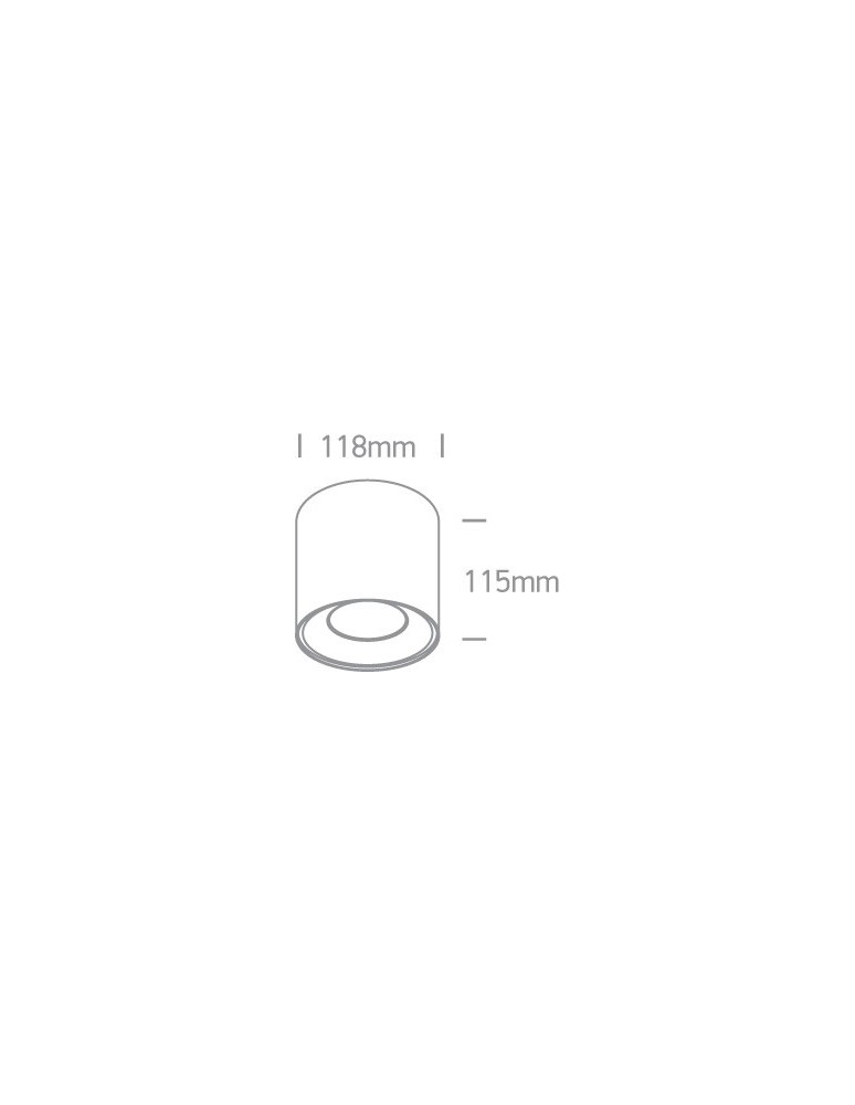 Oprawy sufitowe LEDowe - One Light Lampa sufitowa LED deweloper Tembi 12115LA/W/W - product kolory-swiatla.pl 2