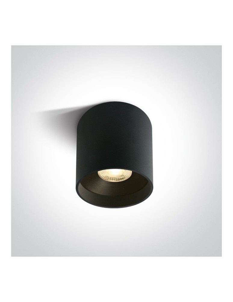 Oprawy sufitowe LEDowe - One Light Lampa LED czarna tuba Karas 2 12122C/B/W - produkt kolory-swiatla.pl 1