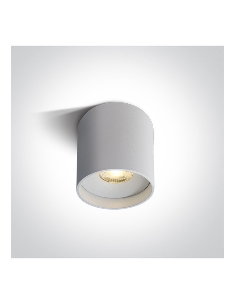 Oprawy sufitowe LEDowe - One Light Lampa LED czarna tuba Karas 2 12122C/W/W - produkt kolory-swiatla.pl 1