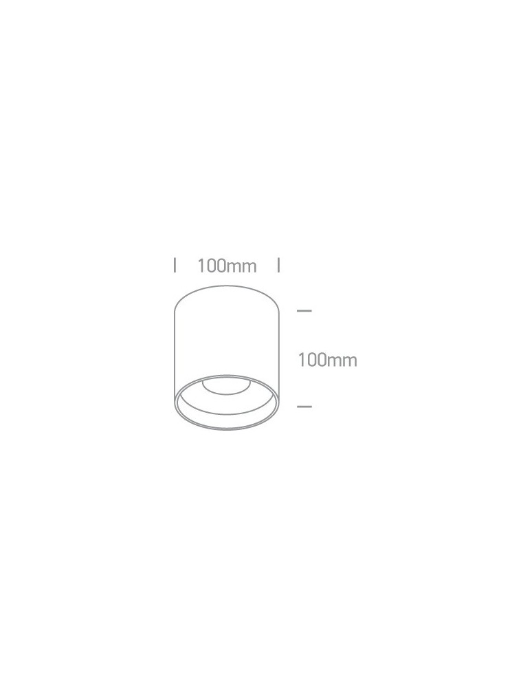 Oprawy sufitowe LEDowe - One Light Lampa LED czarna tuba Karas 2 12122C/W/W - product kolory-swiatla.pl 2
