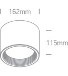 Oprawy sufitowe LEDowe - One Light Lampa LED duże biuro Tasos 2 12125L/W/W - product 2