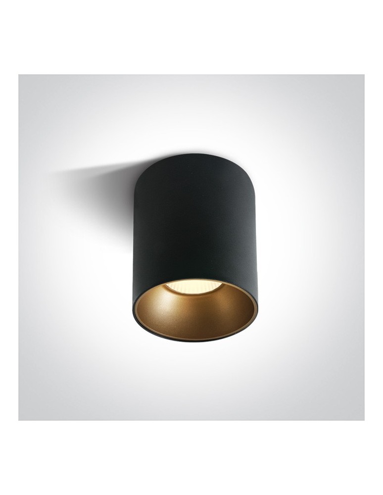 Oprawy sufitowe LEDowe - One Light Lampa sufitowa LED czarna Trizin 3 12130Z/B/W - produkt kolory-swiatla.pl 1