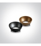 Oprawy sufitowe LEDowe - One Light Lampa sufitowa LED czarna Trizin 3 12130Z/B/W - product 2