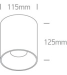 Oprawy sufitowe LEDowe - One Light Lampa sufitowa LED czarna Trizin 3 12130Z/B/W - product 3