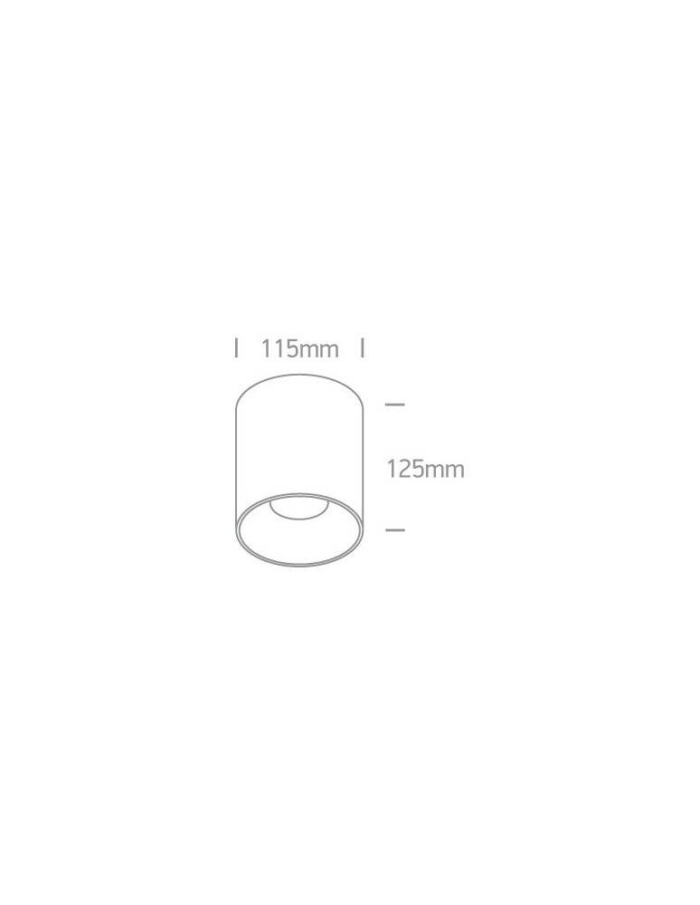 Oprawy sufitowe LEDowe - One Light Lampa sufitowa LED czarna Trizin 3 12130Z/B/W - product kolory-swiatla.pl 3