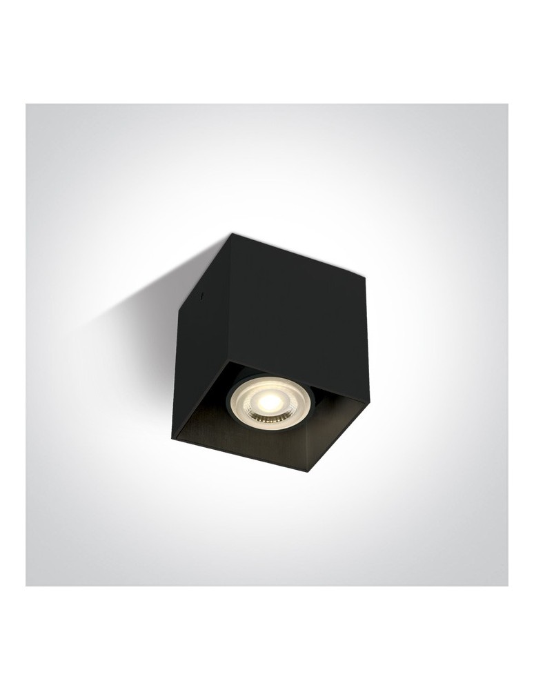 Oprawy sufitowe na wymienne źródło światła - One Light Lampa sufitowa sześcian Delos 12134/B - produkt kolory-swiatla.pl 1