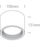 Oprawy sufitowe LEDowe - One Light Lampa biuro mieszkanie Tasos 3 12135L/W/W - product 2