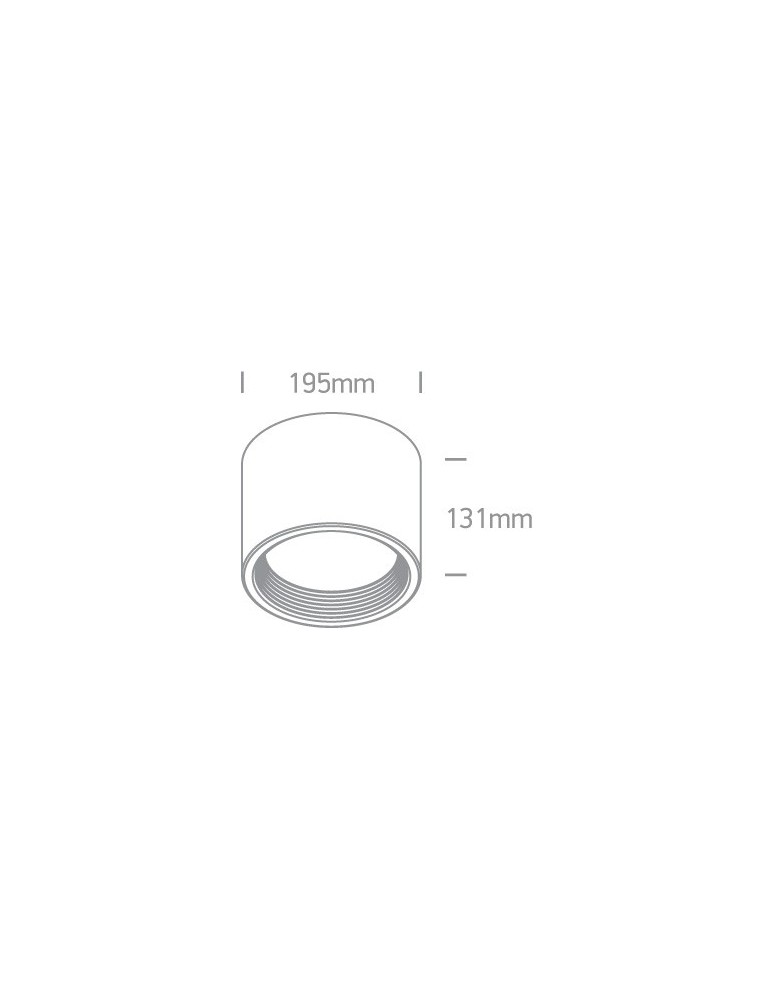 Oprawy sufitowe LEDowe - One Light Lampa biuro mieszkanie Tasos 3 12135L/W/W - product kolory-swiatla.pl 2