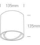 Oprawy sufitowe na wymienne źródło światła - One Light Lampa sufitowa biała tuba Mykonos 12142/W - product 3