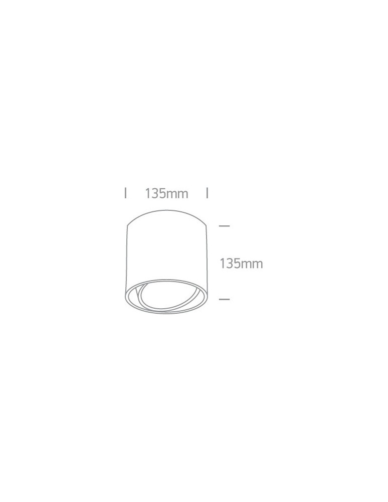 Oprawy sufitowe na wymienne źródło światła - One Light Lampa sufitowa biała tuba Mykonos 12142/W - product kolory-swiatla.pl 3