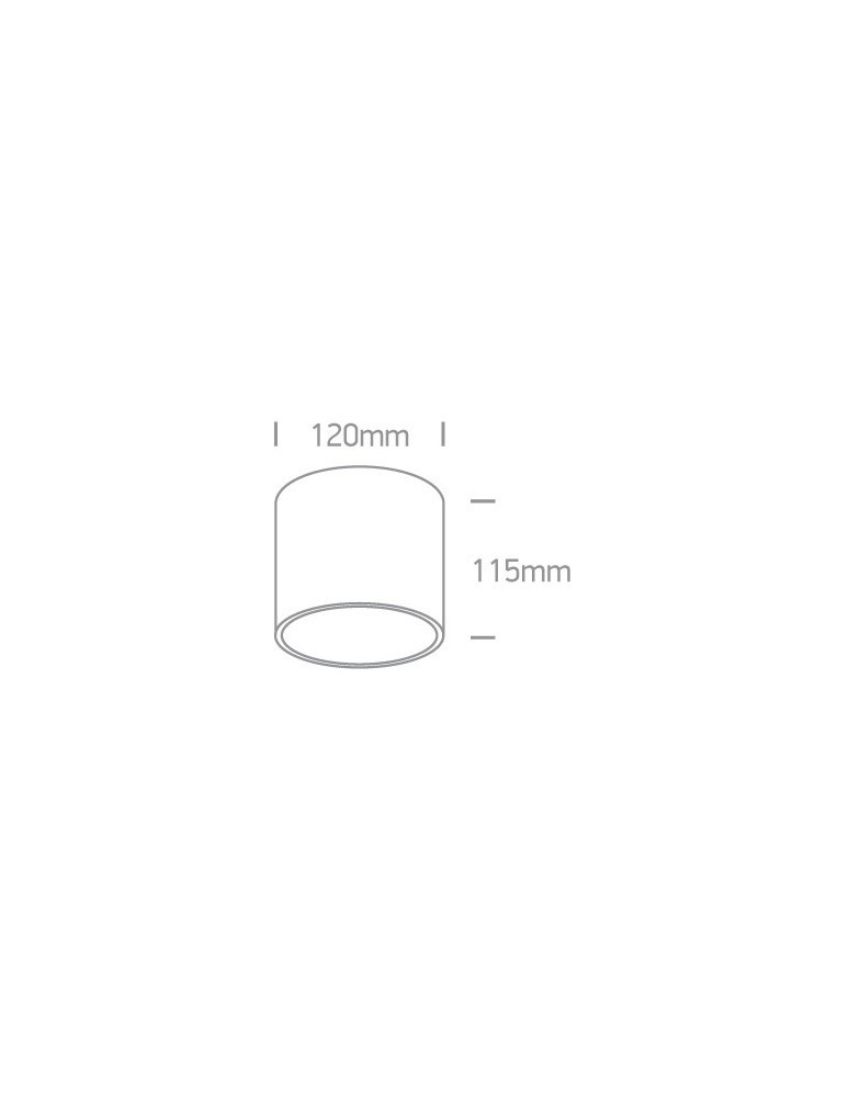Oprawy sufitowe na wymienne źródło światła - One Light Lampa tuba loft Naksos 12144/B - product kolory-swiatla.pl 2