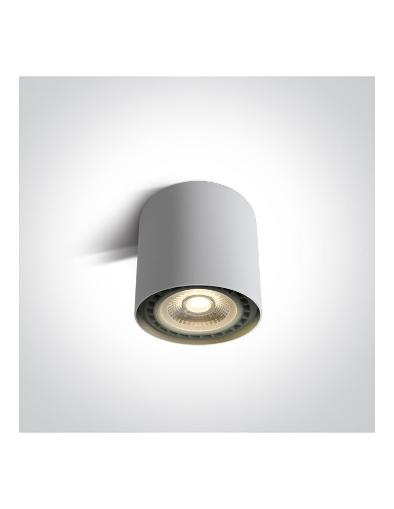 Oprawy sufitowe na wymienne źródło światła - One Light Lampa tuba loft Naksos 12144/W - produkt kolory-swiatla.pl 1