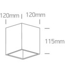 Oprawy sufitowe na wymienne źródło światła - One Light Lampa miejski styl Koufonisi 12144/B - product 2