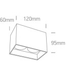 Oprawy sufitowe na wymienne źródło światła - One Light Lampa podwójna czarna Nikomidia 2 12205NA/B - product 2