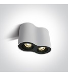 Oprawy sufitowe na wymienne źródło światła - One Light Lampa podwójna biała Nemea 2 12205Y/W - product 1