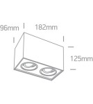 Oprawy sufitowe na wymienne źródło światła - One Light Lampa sufitowa podwójna Karlowasi 2 12205YA/B - product 2