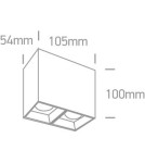 Oprawy sufitowe LEDowe - One Light Lampa do sklepu galerii Paralia 2 12207B/W/W - product 2