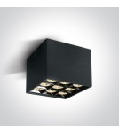 Oprawy sufitowe LEDowe - One Light Lampa sufitowa kwadratowa Lipsi 12906B/B/W - product 1