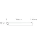 Kinkiety łazienkowe - One Light Lampa nad lustro 58 cm Kalamos 38114EL/C IP44 - product 3
