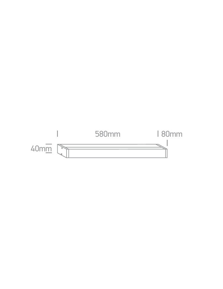 Kinkiety łazienkowe - One Light Lampa nad lustro 58 cm Kalamos 38114EL/C IP44 - product kolory-swiatla.pl 3