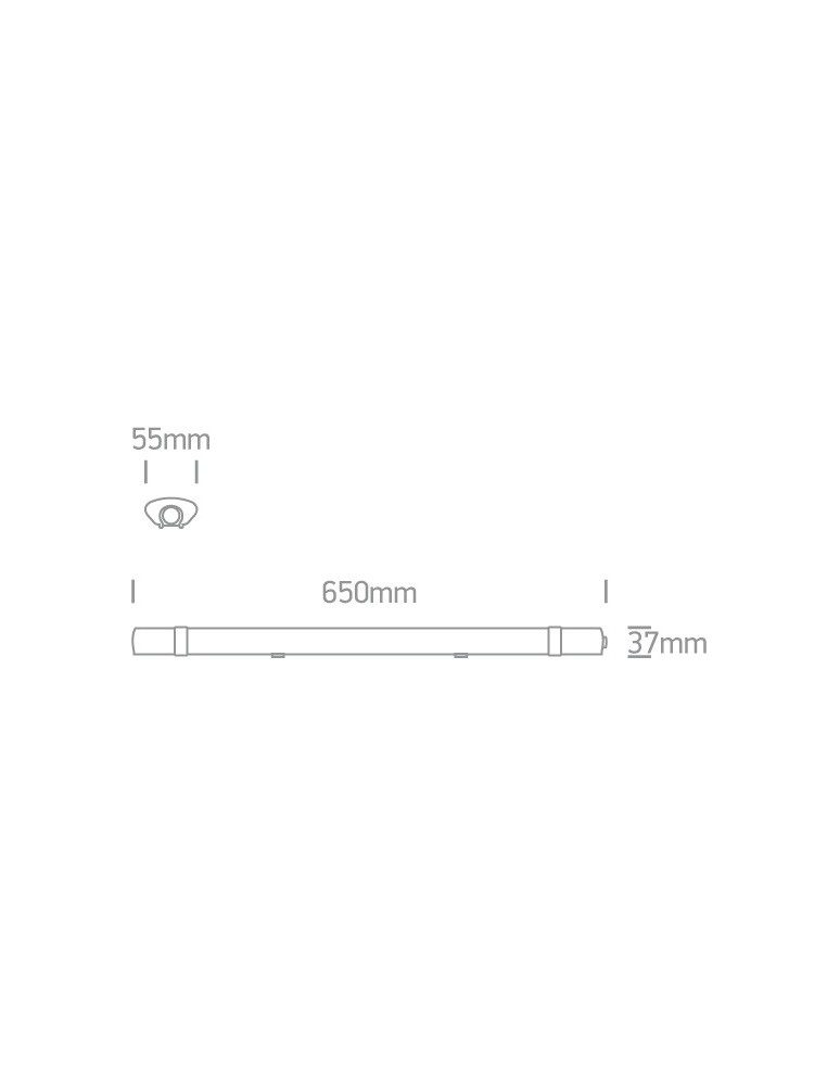 Belki oświetleniowe - One Light Lampa LED do magazynu 65cm Paksos 38118LA/C IP65 - produkt kolory-swiatla.pl 3