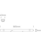 Belki oświetleniowe - One Light Lampa przemysłowa LED 66.5cm Poros 38118LC/W IP65 - produkt 3