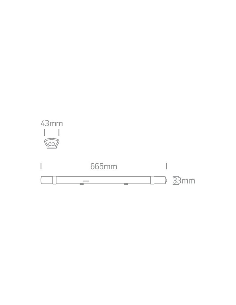 Belki oświetleniowe - One Light Lampa przemysłowa LED 66.5cm Poros 38118LC/W IP65 - produkt kolory-swiatla.pl 3