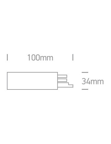 One Light Czarne zasilanie prawe 16A - produkt 2