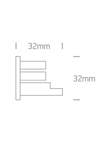 One Light Biała zaślepka do szyn kwadratowych - produkt 2