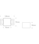 Lampy podtynkowe bezramkowe - trimless - One Light wpust do zabudowy Klouvas 50105RM - produkt 3