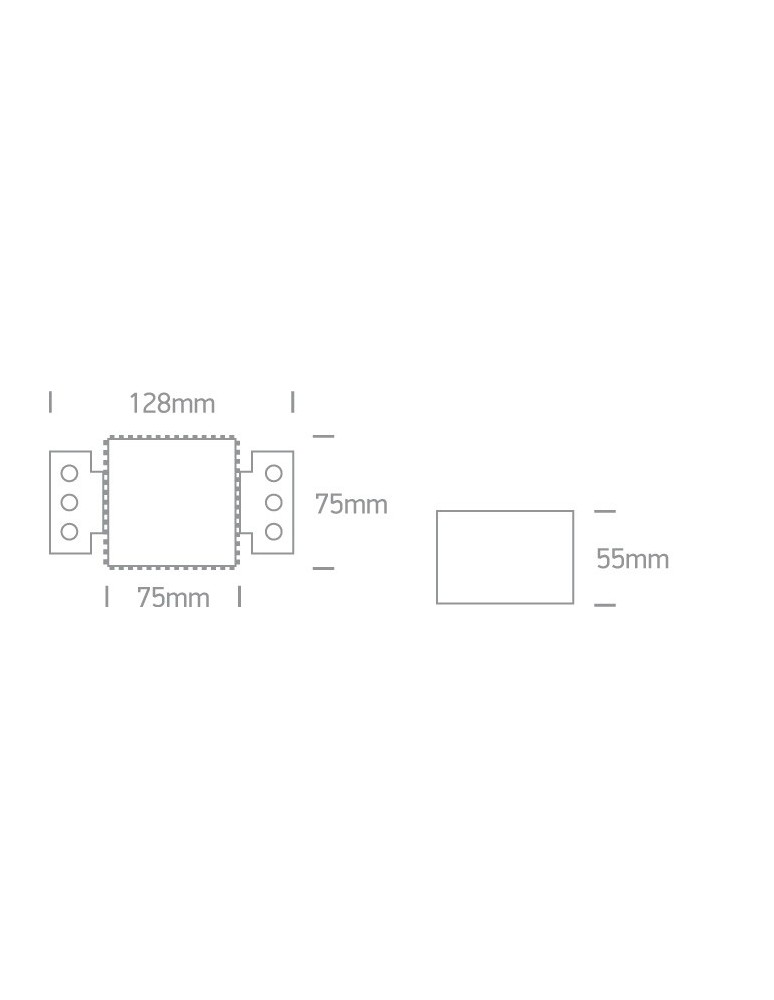 Lampy podtynkowe bezramkowe - trimless - One Light wpust do zabudowy Klouvas 50105RM - produkt kolory-swiatla.pl 3