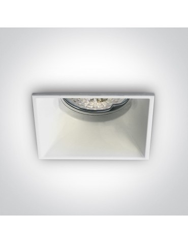 One Light lampa wpuszczana biała Plintri 50105TG/W