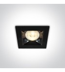 Lampy podtynkowe - oczka - One Light czarny lustrzany wpust Apollonas 50106B/W - product 1