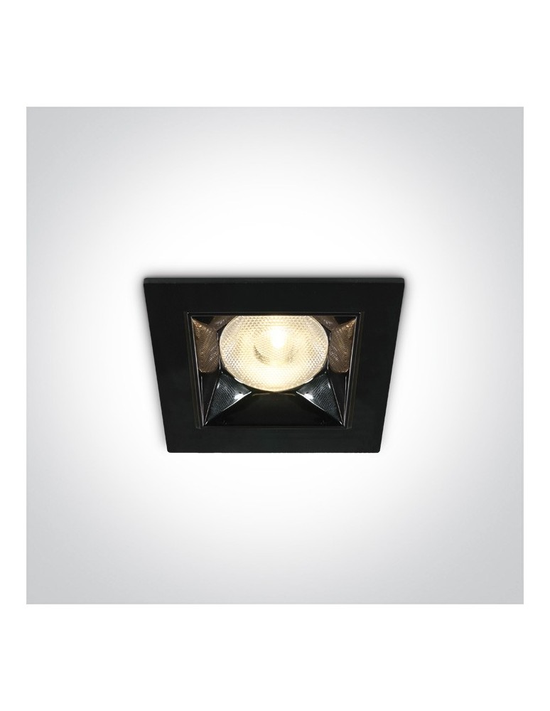 Lampy podtynkowe - oczka - One Light czarny lustrzany wpust Apollonas 50106B/W - produkt kolory-swiatla.pl 1