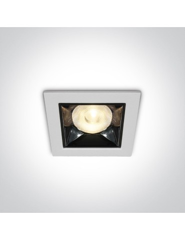 One Light biały lustrzany wpust Apollonas 50106W/W