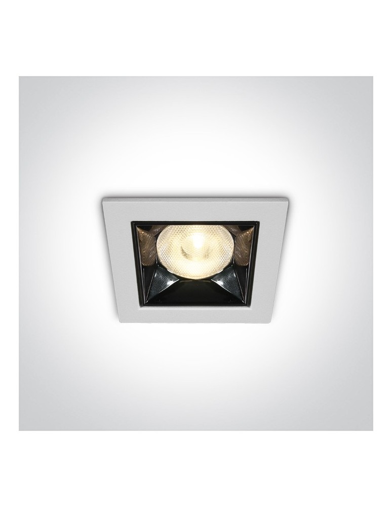 Lampy podtynkowe - oczka - One Light biały lustrzany wpust Apollonas 50106W/W - produkt kolory-swiatla.pl 1