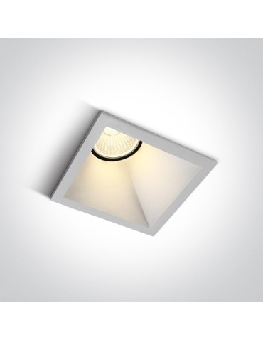 One Light lampa wpust biała Koronida 50108A/W/W