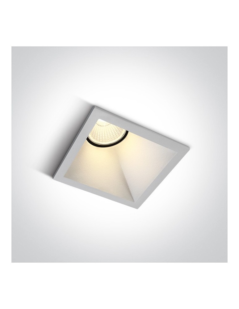 Lampy podtynkowe - oczka - One Light lampa wpust biała Koronida 50108A/W/W - produkt kolory-swiatla.pl 1