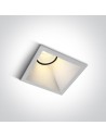 One Light lampa wpust biała Koronida 50108A/W/W