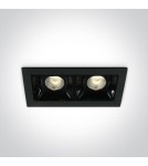 Lampy podtynkowe - oczka - One Light lampa LED podwójna Merihas 2 50202B/B/W - produkt 1