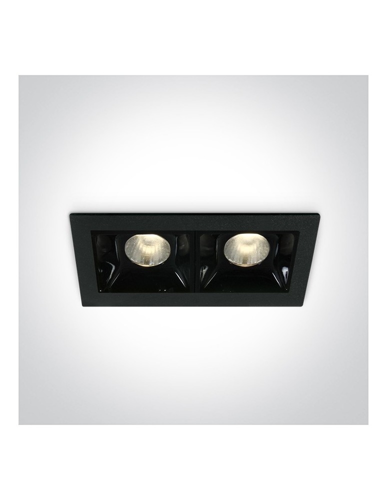 Lampy podtynkowe - oczka - One Light lampa LED podwójna Merihas 2 50202B/B/W - produkt kolory-swiatla.pl 1