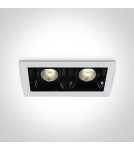Lampy podtynkowe - oczka - One Light lampa LED podwójna Merihas 2 50202B/W/W - product 1
