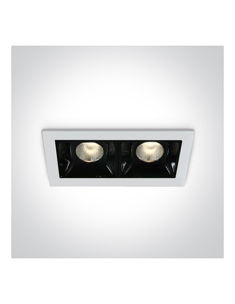 Lampy podtynkowe - oczka - One Light lampa LED podwójna Merihas 2 50202B/W/W - produkt kolory-swiatla.pl 1