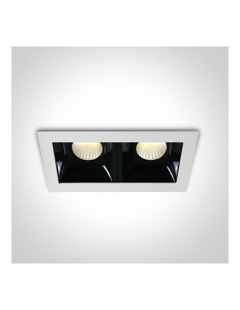 Lampy podtynkowe - oczka - One Light lampa LED podwójna Abram 2 50207B/W/W - produkt kolory-swiatla.pl 1
