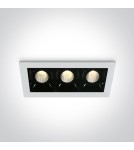 Lampy podtynkowe - oczka - One Light lampa LED potrójna Merihas 3 50302B/W/W - produkt 1