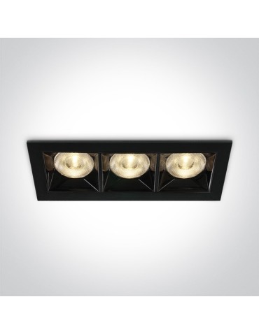 One Light lampa LED potrójna do sklepu Nisi 50306B/B/W