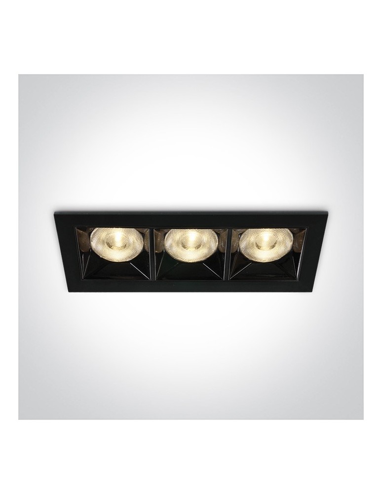 Lampy podtynkowe - oczka - One Light lampa LED potrójna do sklepu Nisi 50306B/B/W - produkt kolory-swiatla.pl 1