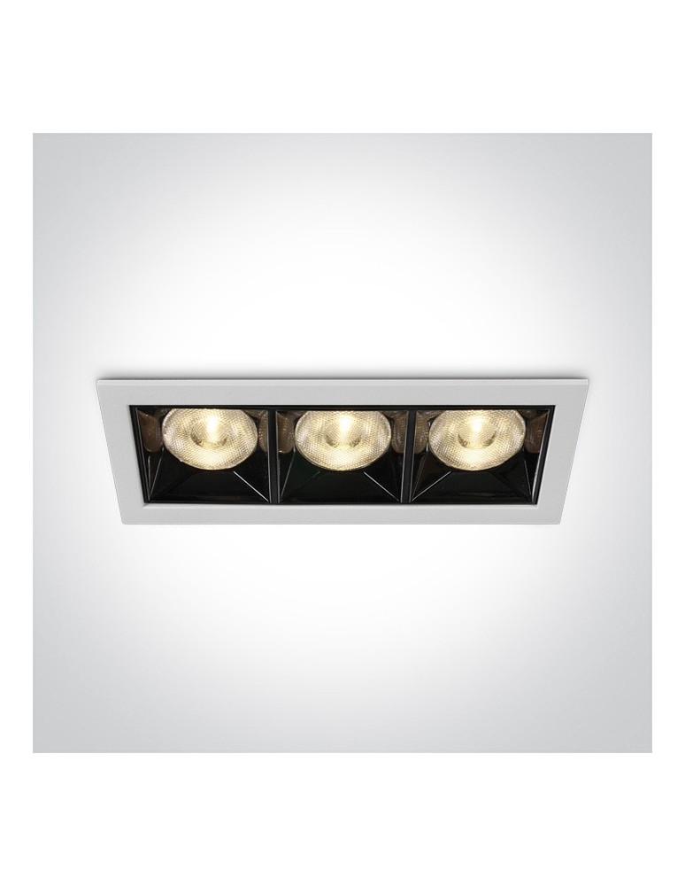 Lampy podtynkowe - oczka - One Light lampa LED potrójna do sklepu Nisi 50306B/W/W - produkt kolory-swiatla.pl 1